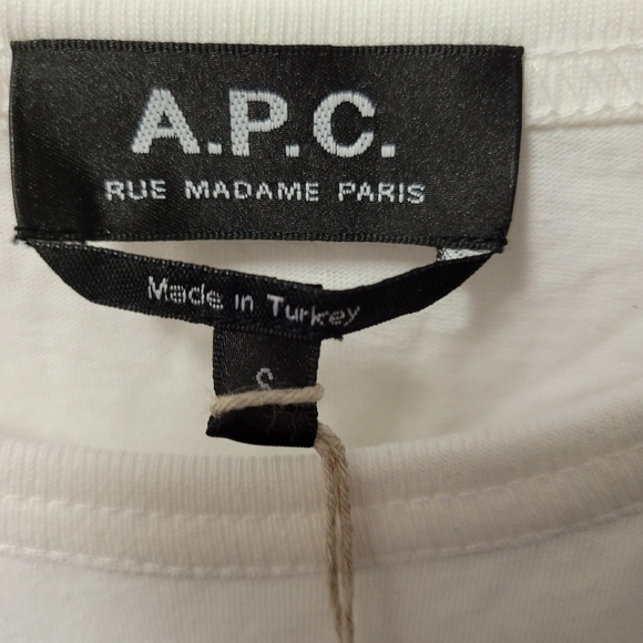 A.P.C. Women's White Tee Shirt S - Picture 3 of 5